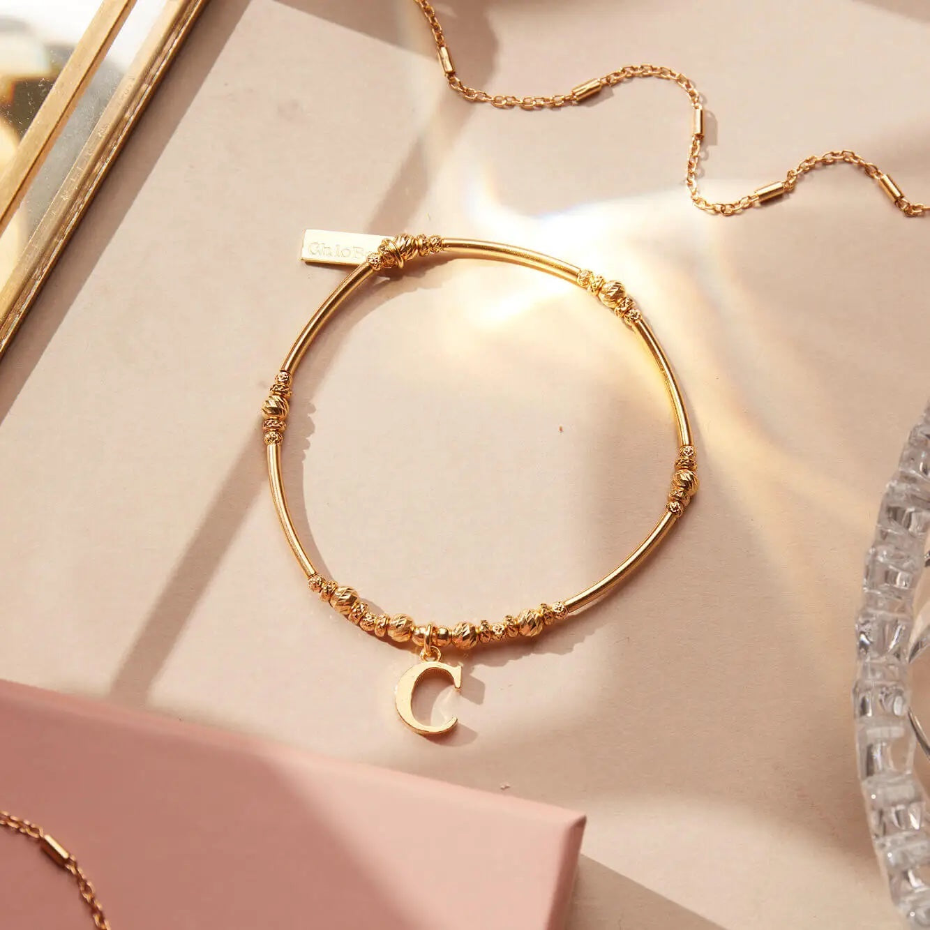 ChloBo Gold Initial C Bracelet