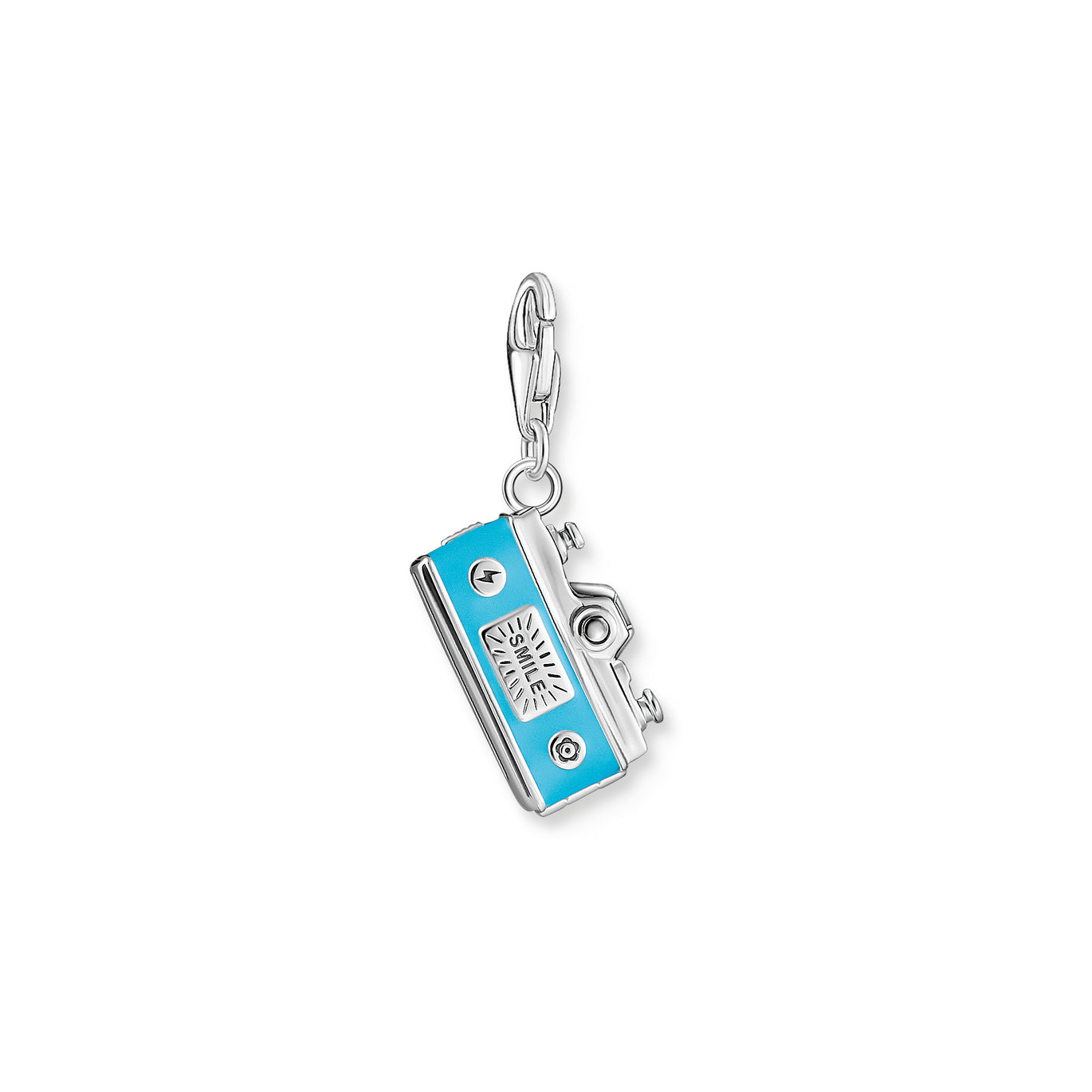 Thomas Sabo Turquoise Retro Camera Charm Silver