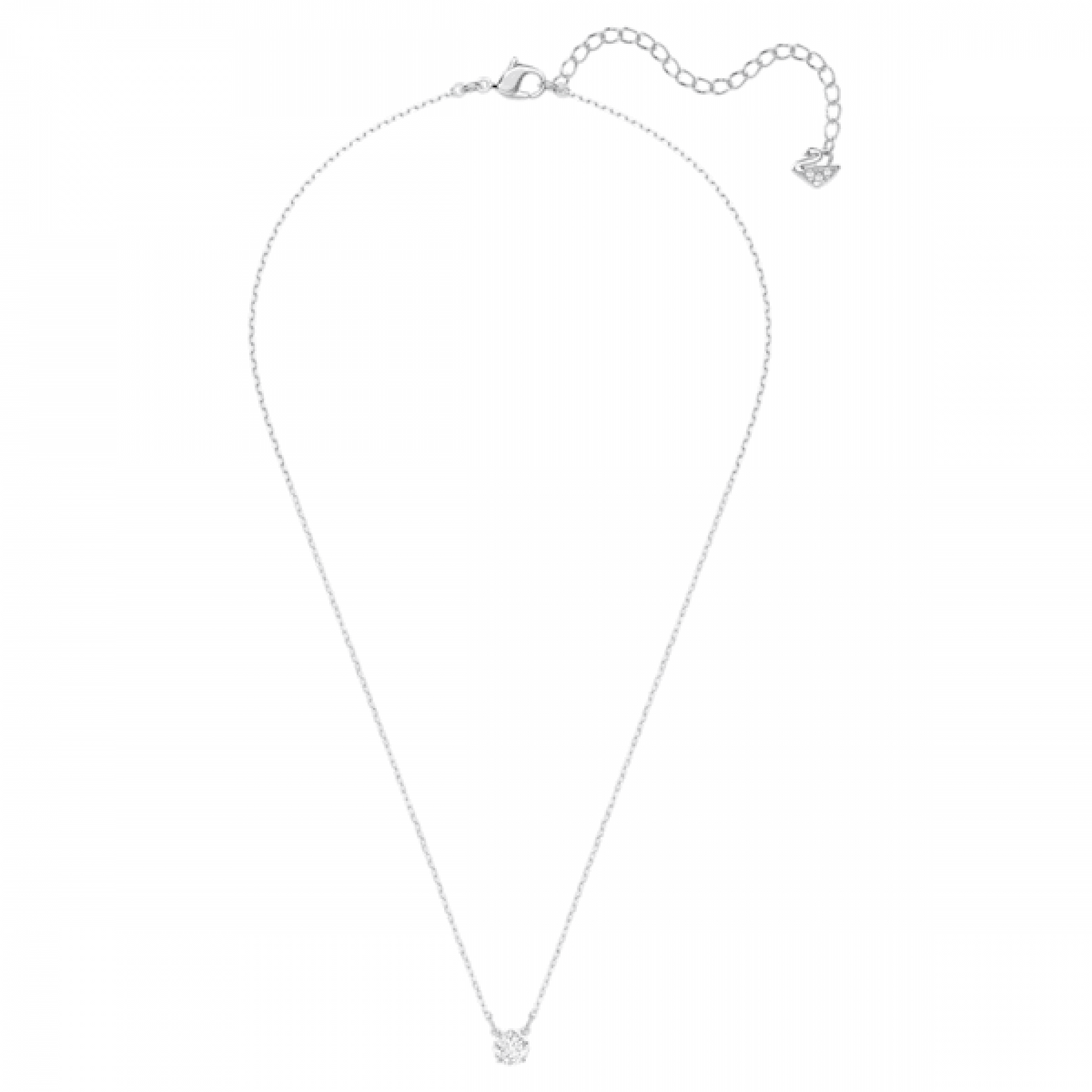 Swarovski Attract Round White Crystal Necklace