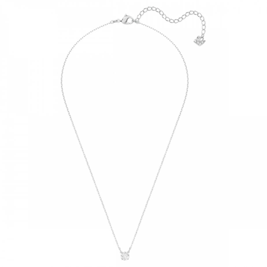 Swarovski Attract Round White Crystal Necklace