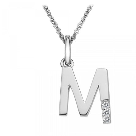 Hot Diamonds letter M Micro Pendant