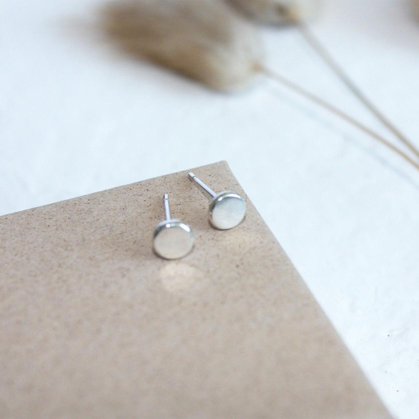 Kimberley Elizabeth Flat Pebble Earrings