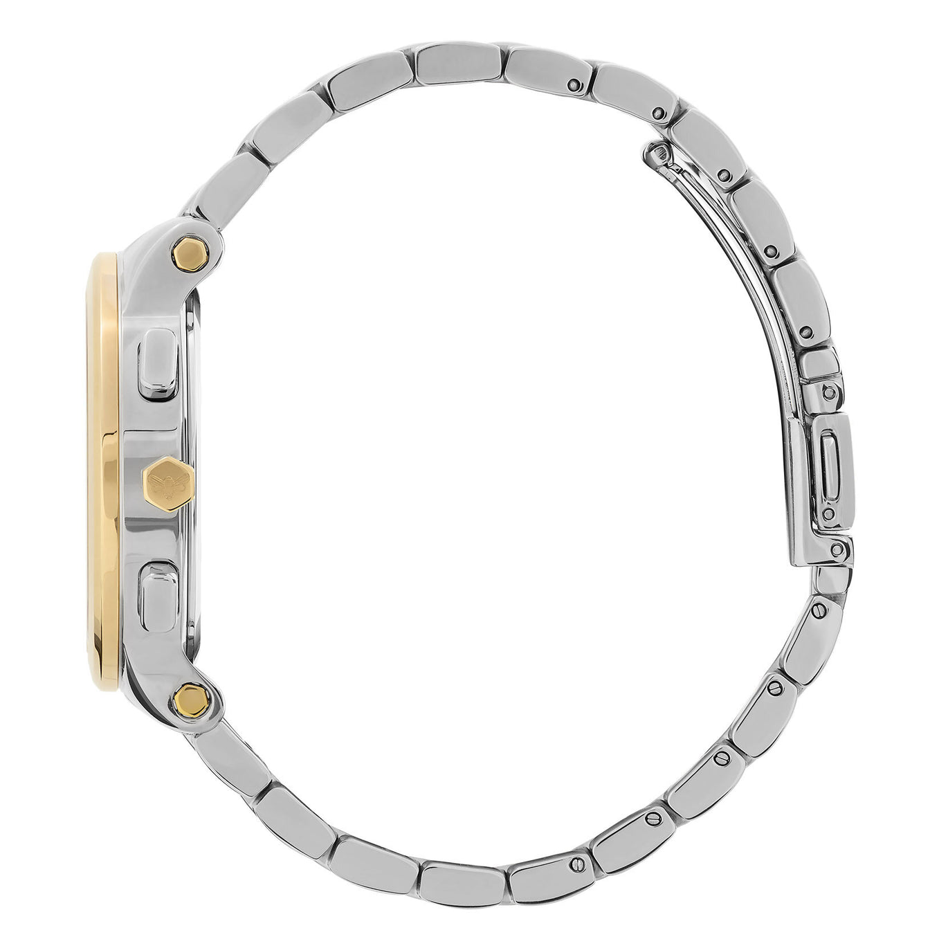 Olivia Burton Multi-Function Metallic White & Two Tone Bracelet Watch