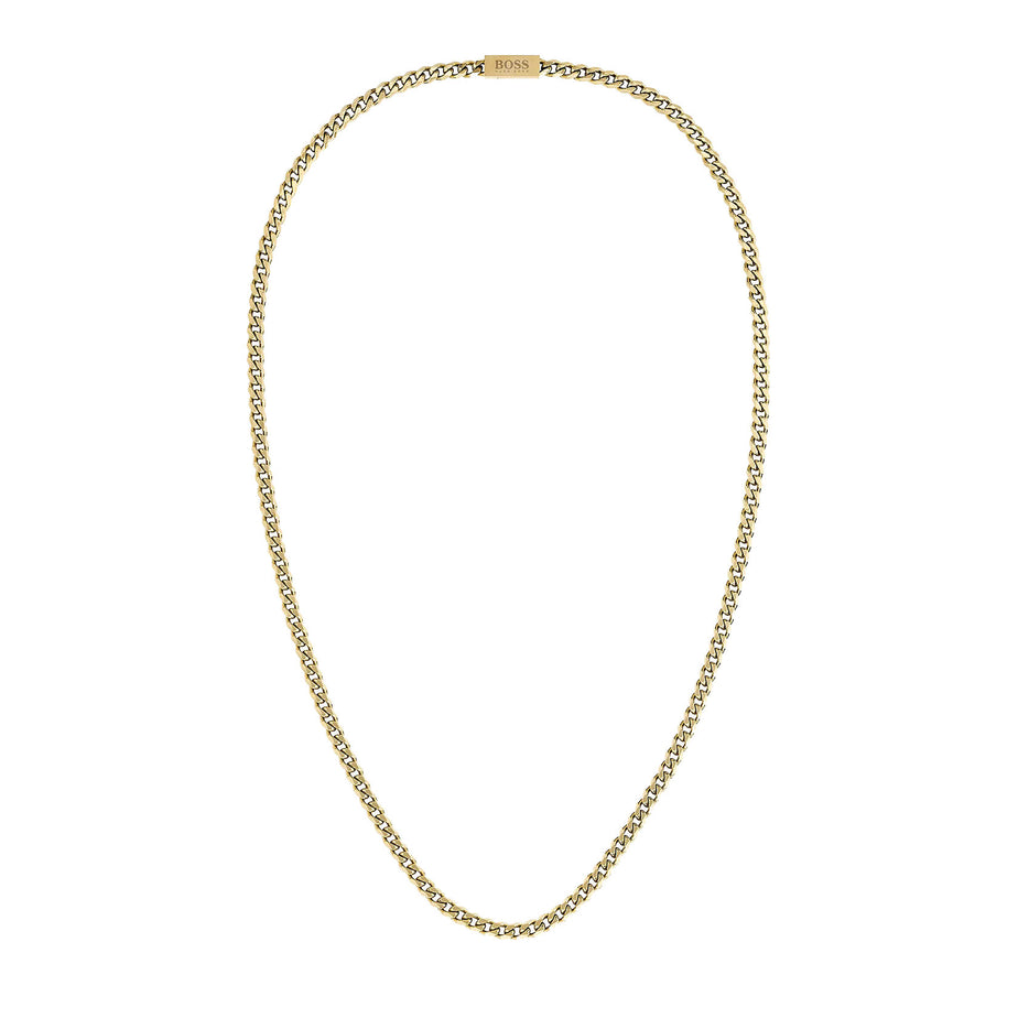 BOSS Men's For Him Gold Tone Chain