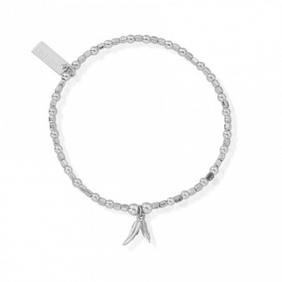 ChloBo Mini Cube Double Feather Bracelet