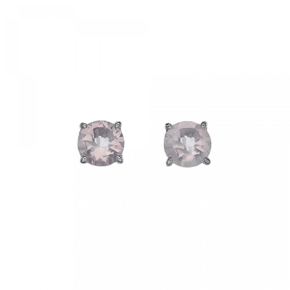 Anaïs Rose Quartz Birthstone Earrings - October