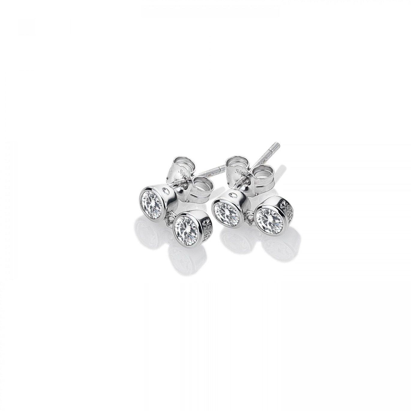 Hot Diamonds Tender White Topaz Double Drop Earrings