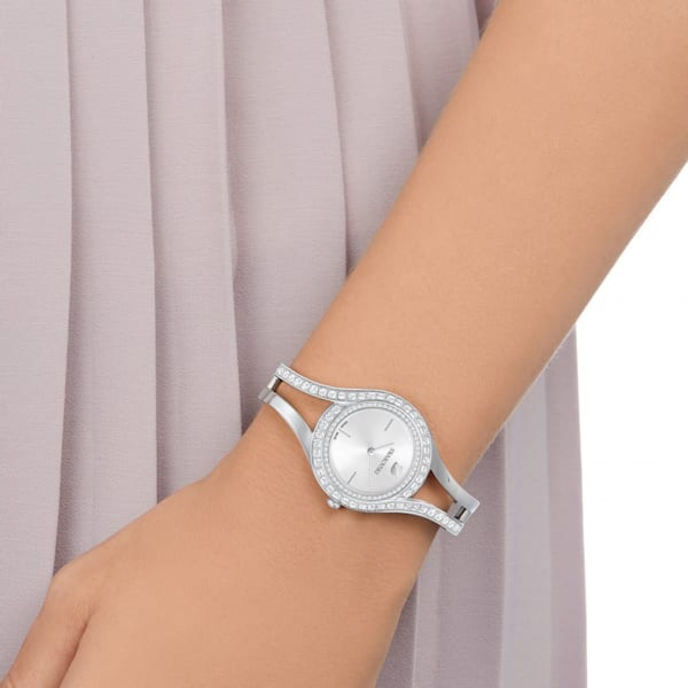 Swarovski Eternal Silver Tone Crystal Watch
