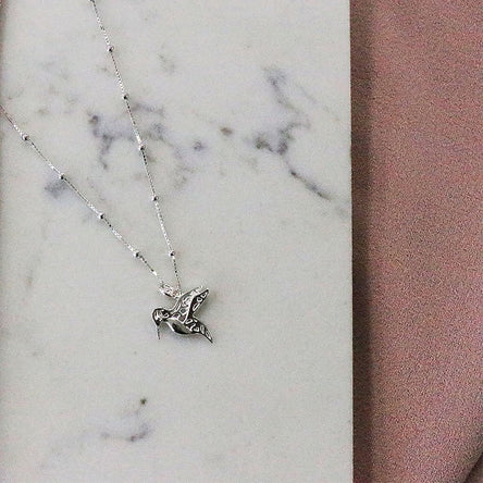 ChloBo Bobble Chain Hummingbird Necklace