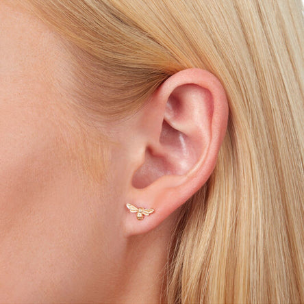 Olivia Burton Lucky Bee Earrings Gold