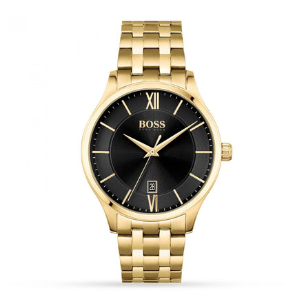 Hugo boss chronograph gold sales