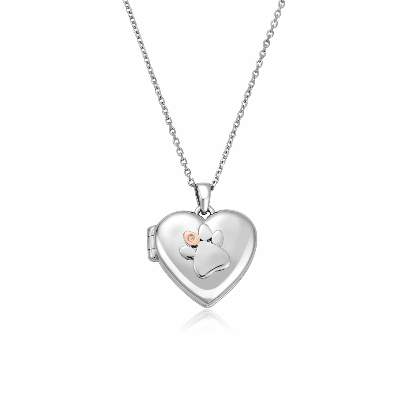 Clogau Gold Paw print Heart Locket