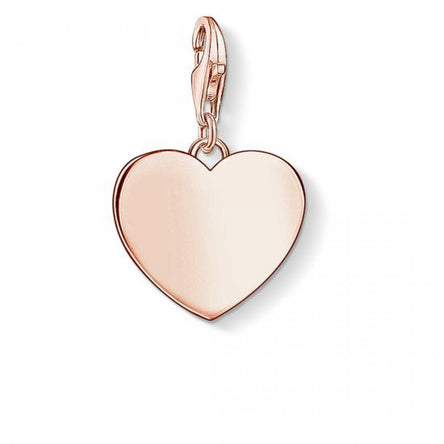Thomas Sabo Rose Gold Engravable Heart Charm