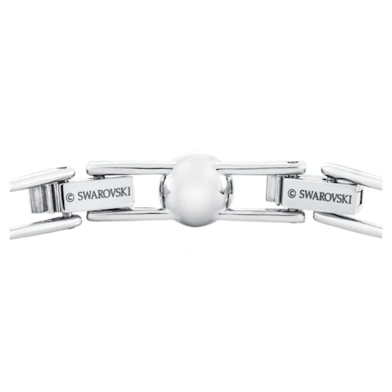 Swarovski Una Angelic Tennis bracelet Round cut, Small, White, Rhodium plated