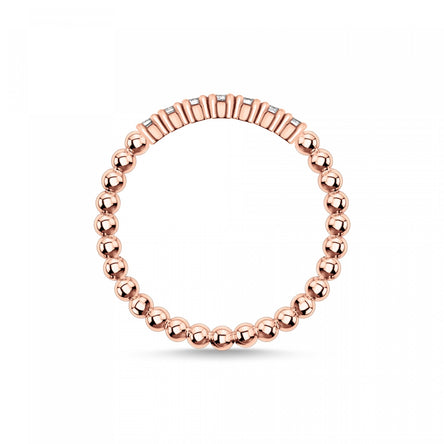Thomas Sabo Ring Dots with White Stones Rose Gold