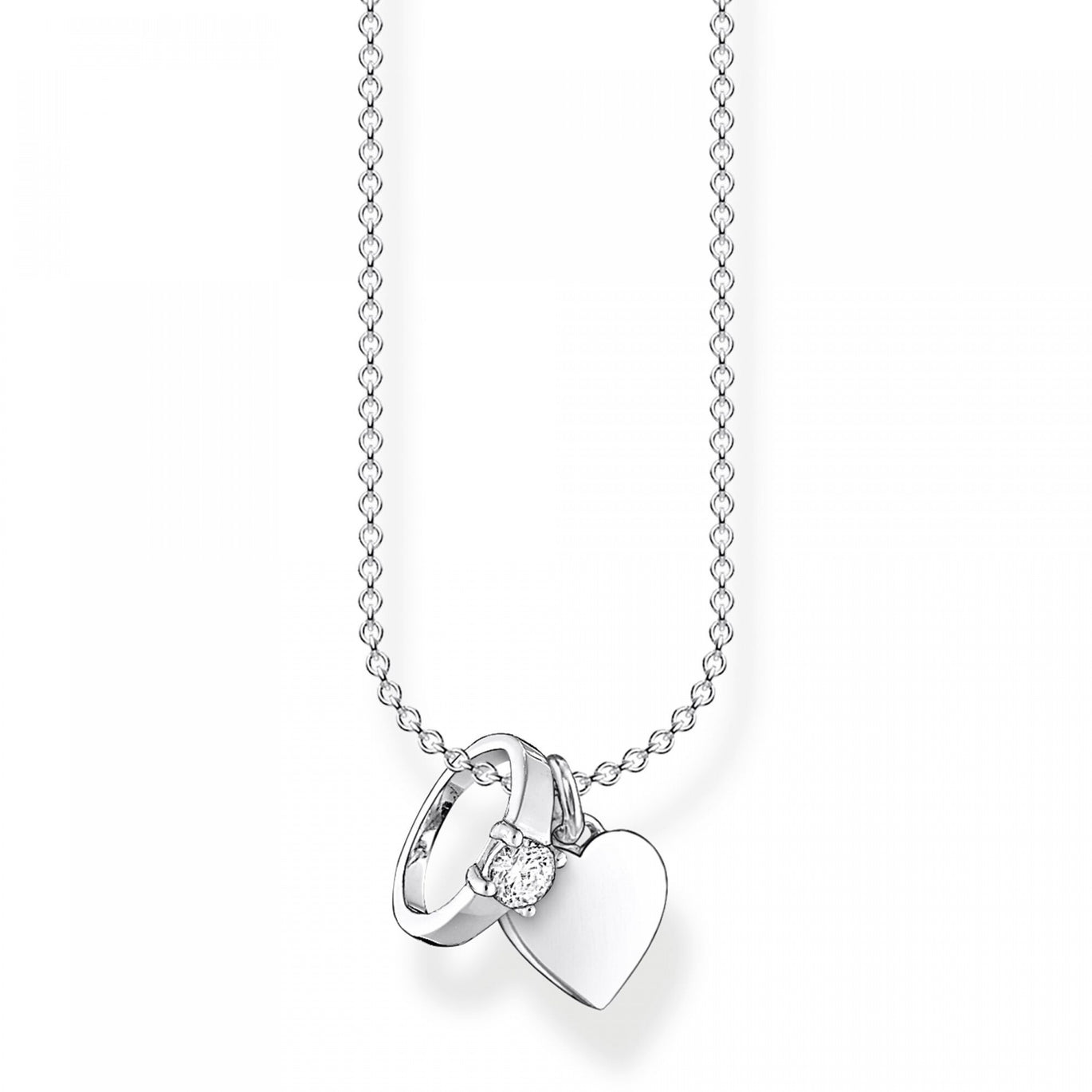 Thomas Sabo Silver Ring & Heart Necklace