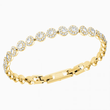 Swarovski Angelic Bracelet, White, Gold Tone Plated