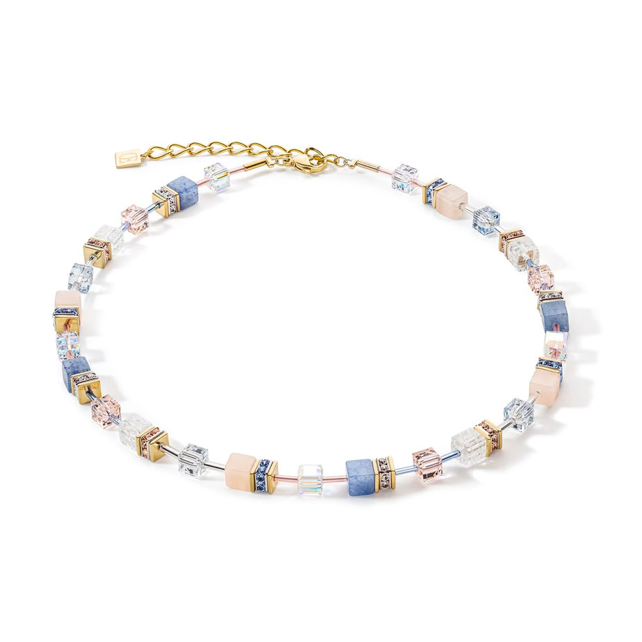 Coeur De Lion GeoCUBE® Precious Light Blue Necklace