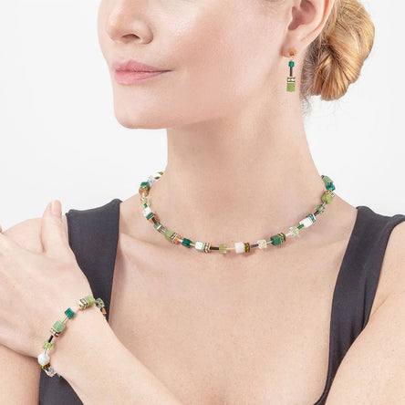 Coeur De Lion GeoCUBE® Precious Green Necklace