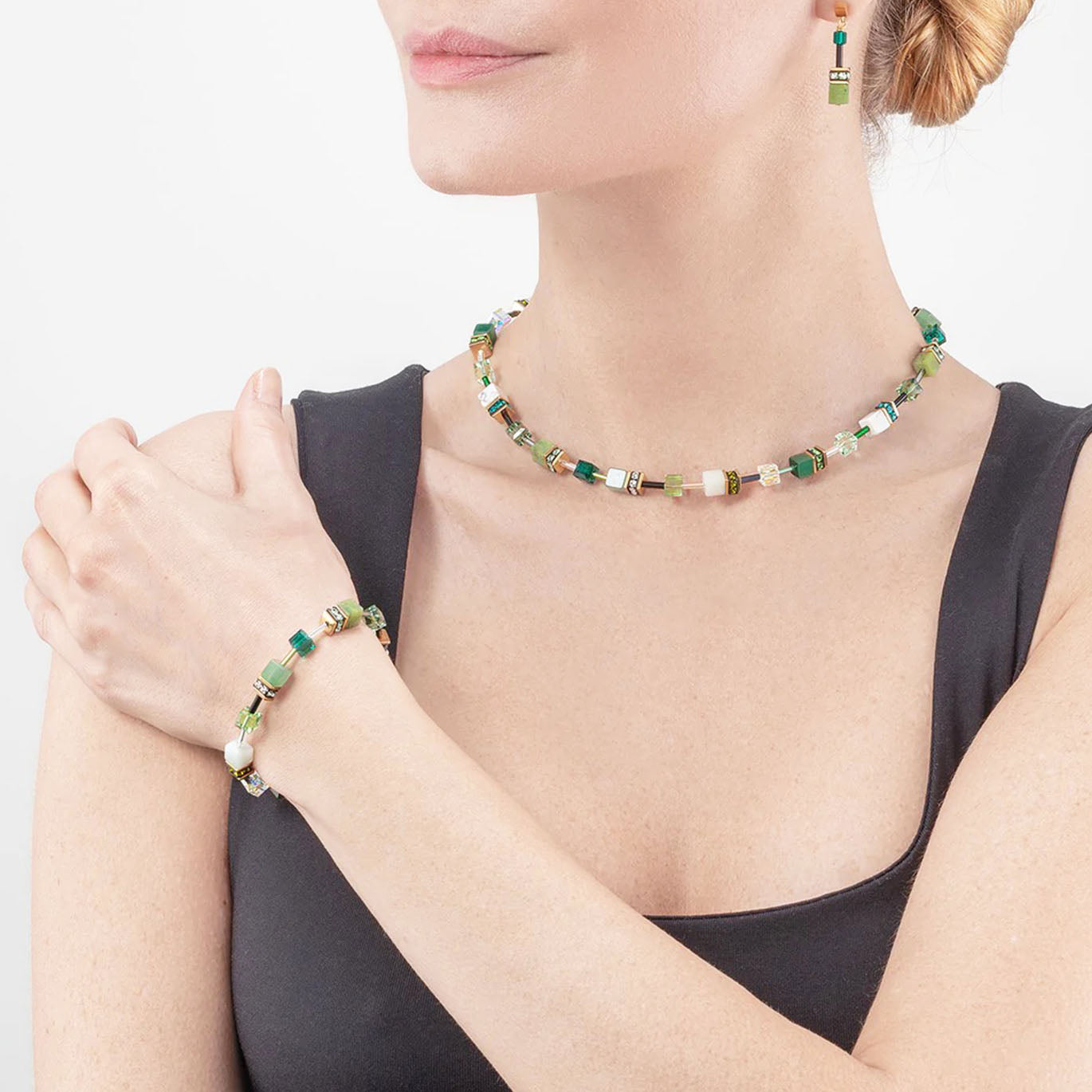 Coeur De Lion GeoCUBE® Precious Green Bracelet