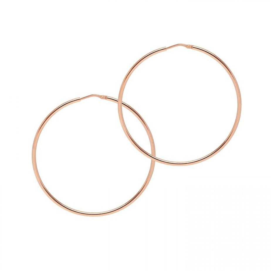 The Hoop Station La Chica Latina Rose Gold Hoops 55mm