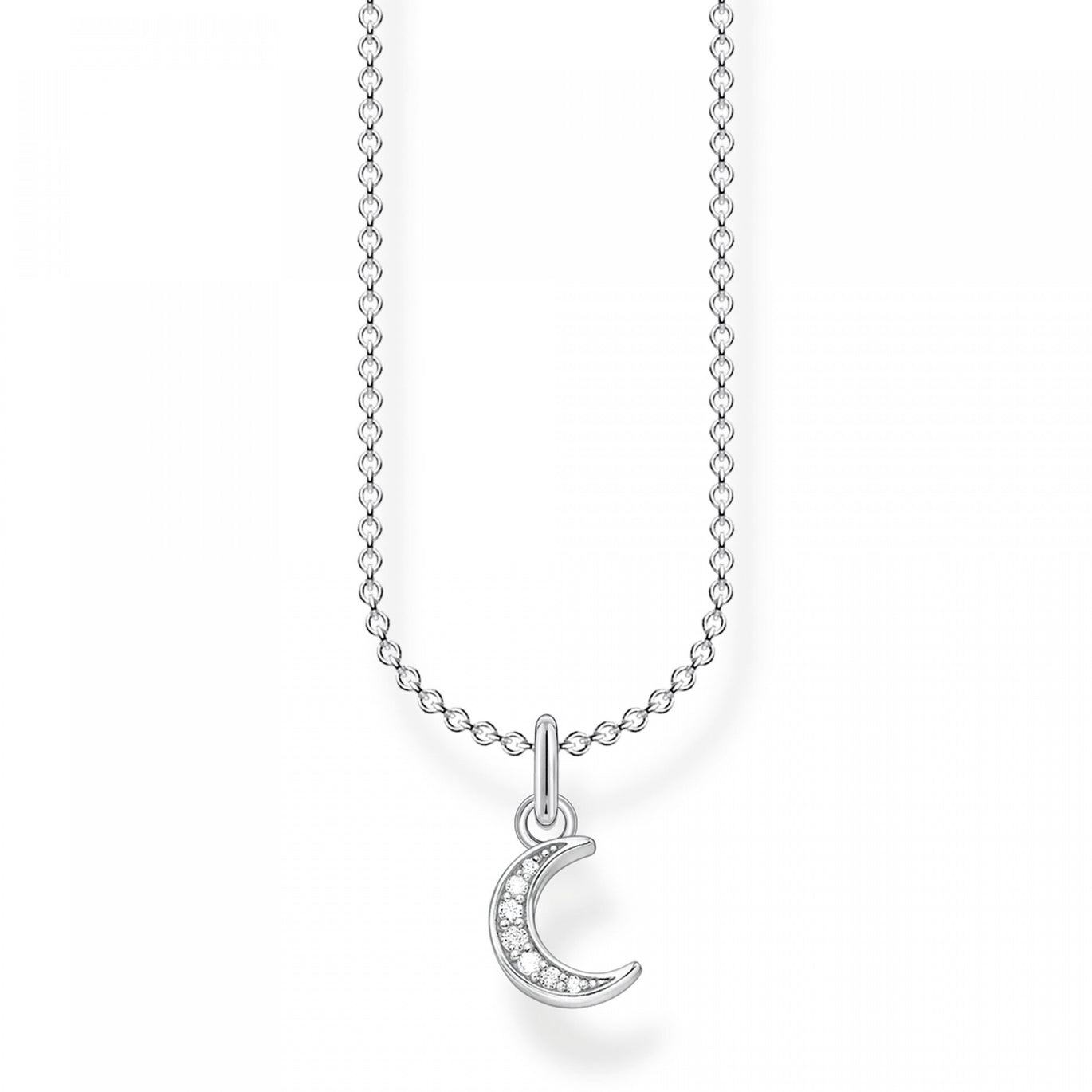 Thomas Sabo Cresent Moon Pavé Necklace