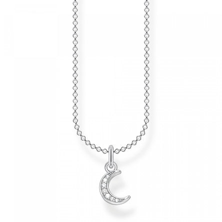 Thomas Sabo Cresent Moon Pavé Necklace