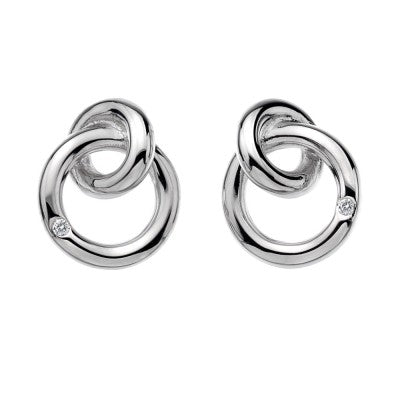 Hot Diamonds Eternity Interlocking Stud Earrings