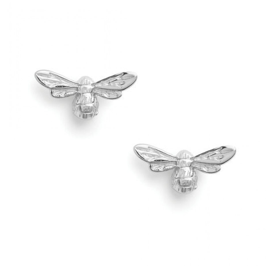 Olivia Burton Lucky Bee Stud Earrings Silver