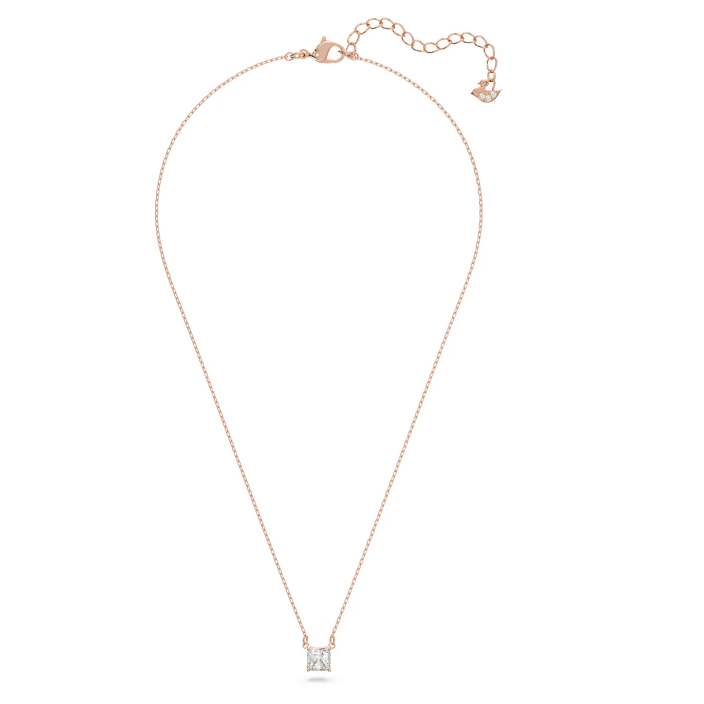 Swarovski Attract Necklace, White, Rose gold tone Plated