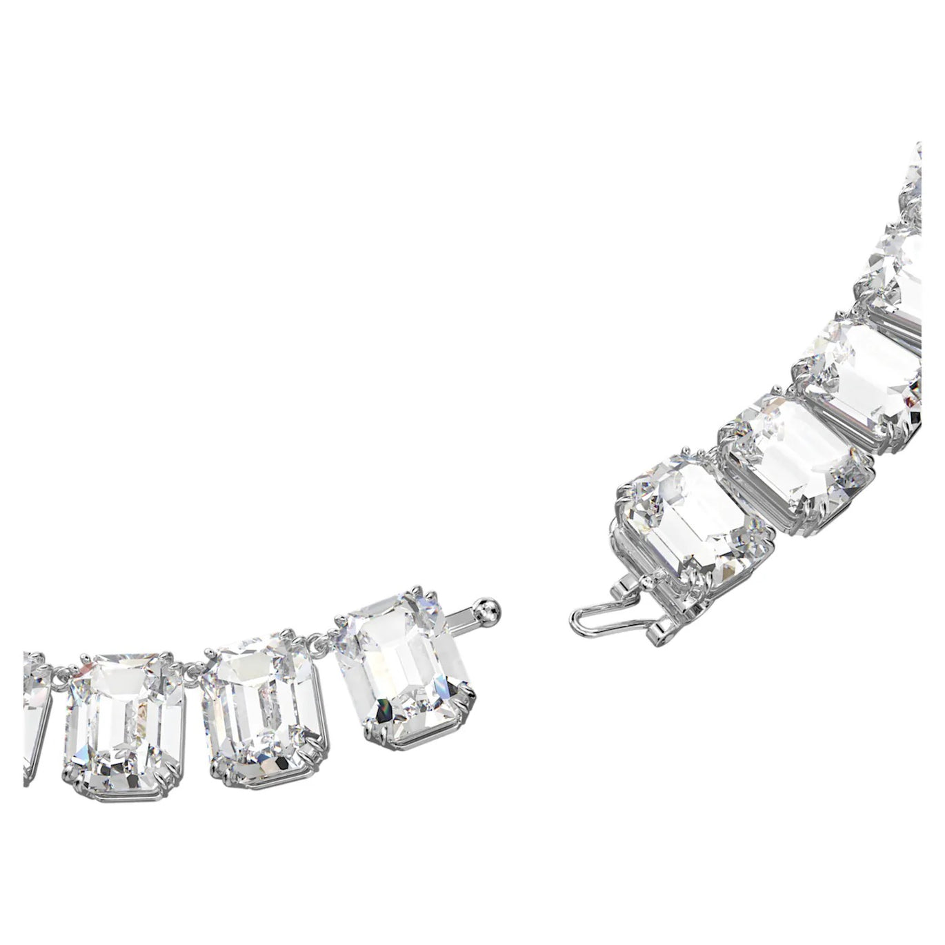 Swarovski Millenia necklace Octagon cut, White, Rhodium plated
