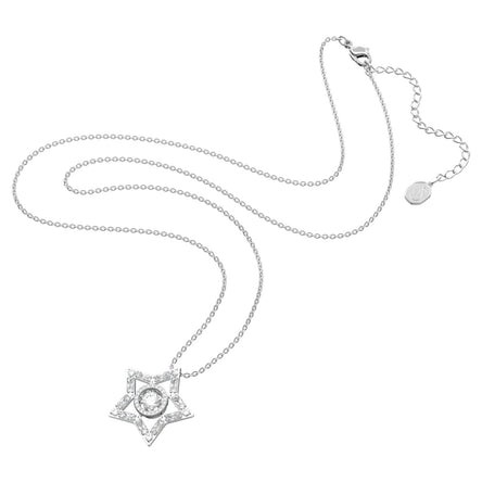 Swarovski Stella Star Pendant, Rhodium Plated