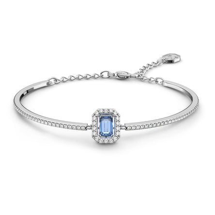 Swarovski Millenia Bangle with Blue Octagon Cut, Rhodium plated