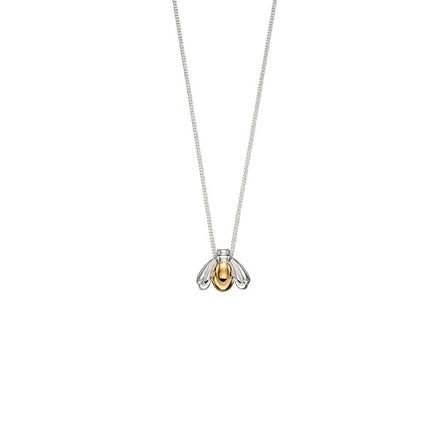 Sterling Silver And Gold Plated Bee Pendant