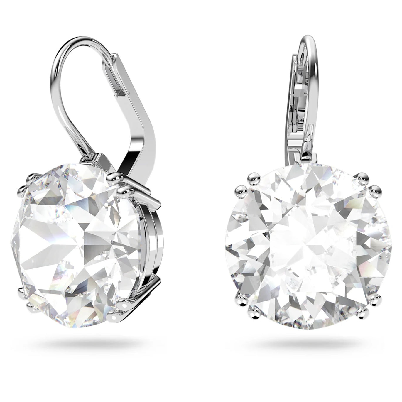 Swarovski Millenia Round Cut White Drop Earrings