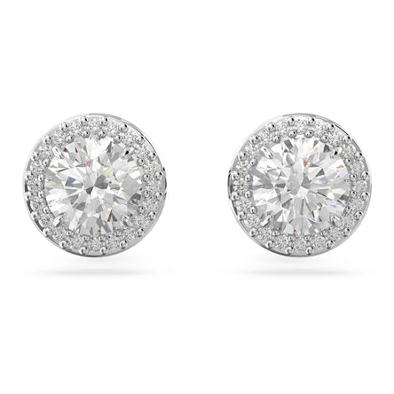 Swarovski Constella Pavé Stud Earrings Rhodium Plated