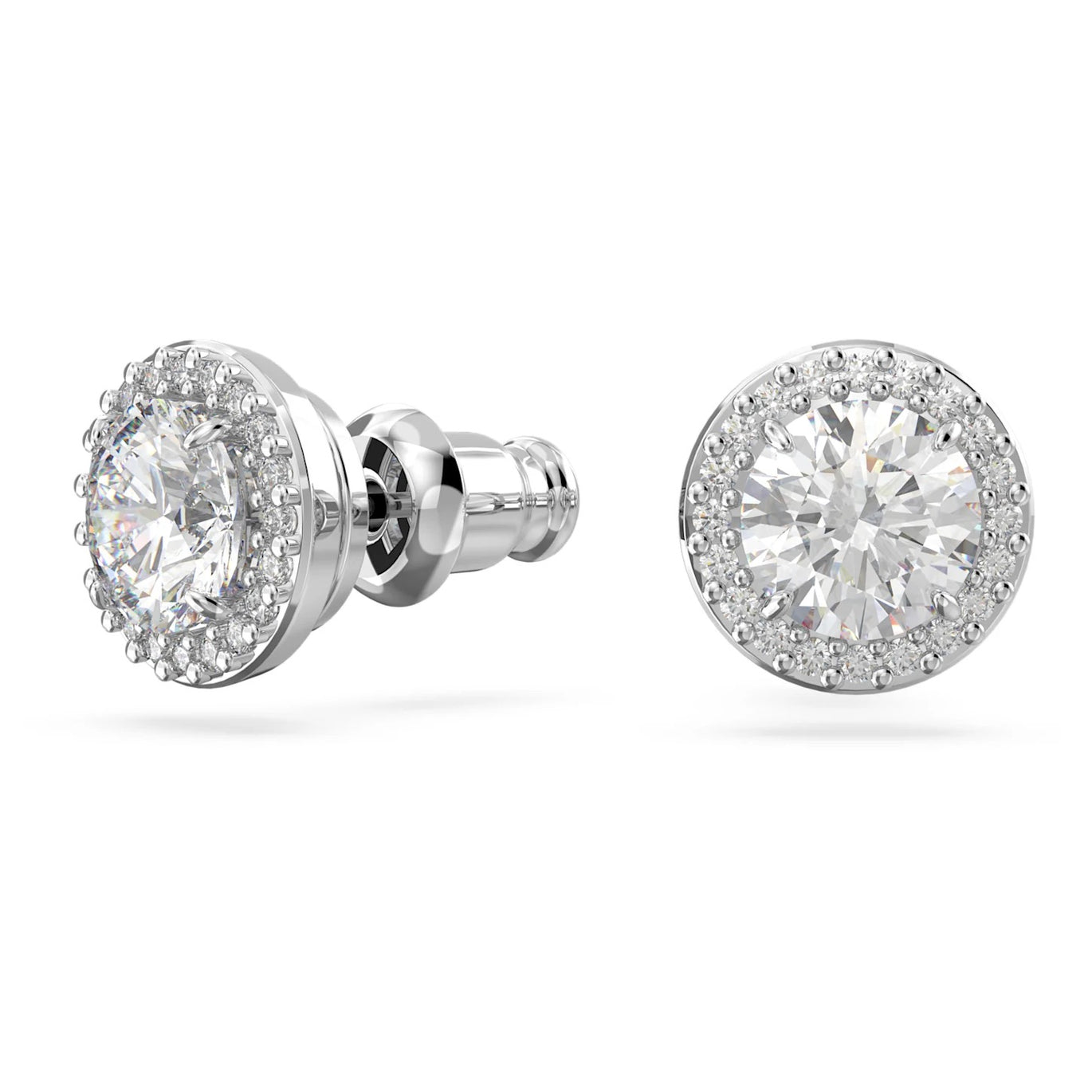 Swarovski Constella Pavé Stud Earrings Rhodium Plated