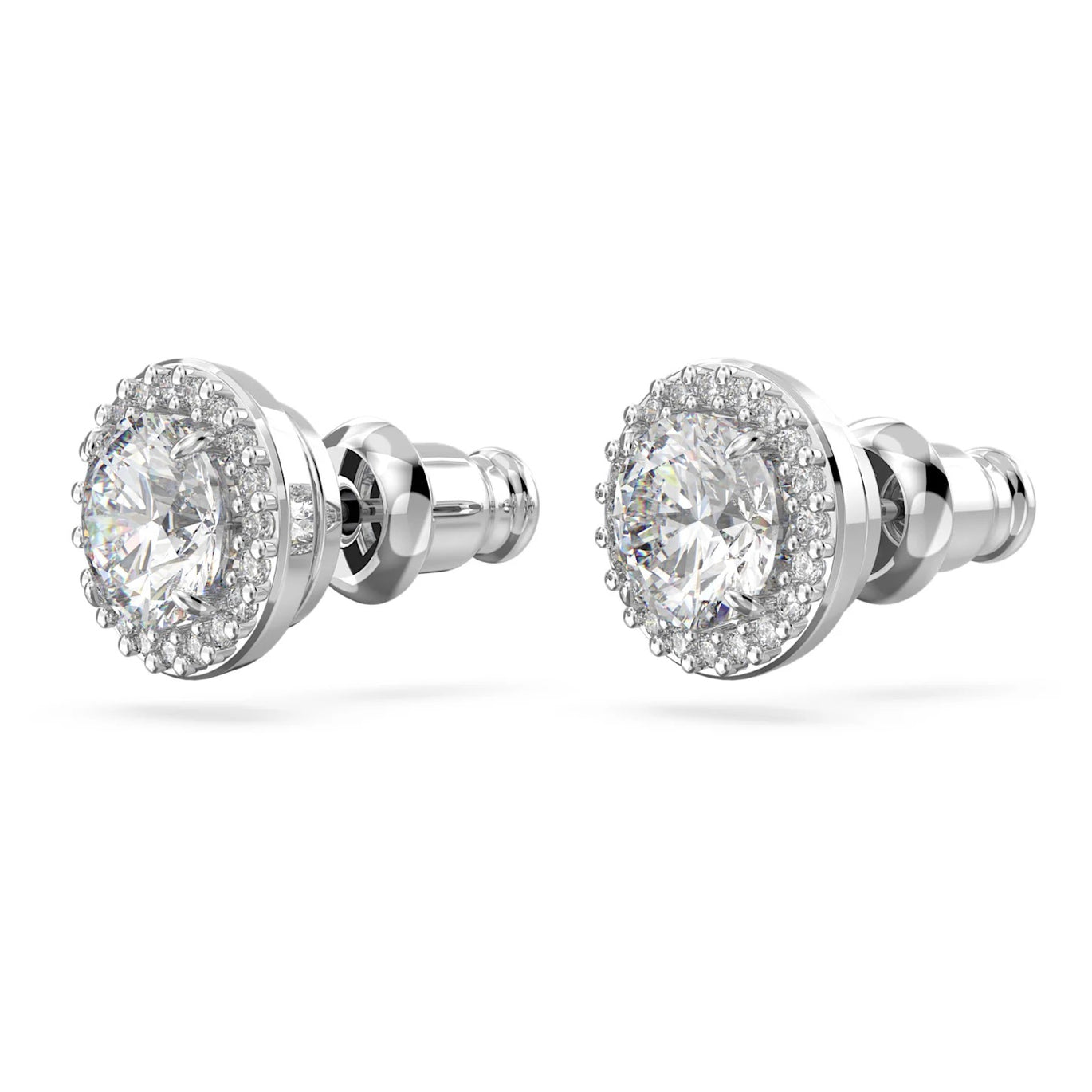 Swarovski Constella Pavé Stud Earrings Rhodium Plated