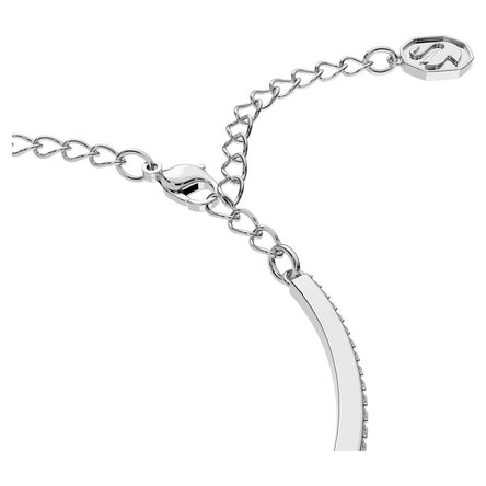 Swarovski Millenia Pavé Bangle with White Octagon Cut, Rhodium plated