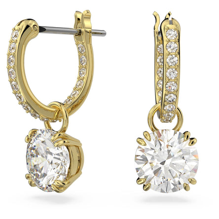 Swarovski Stilla Drop Earrings Yellow Gold Plated