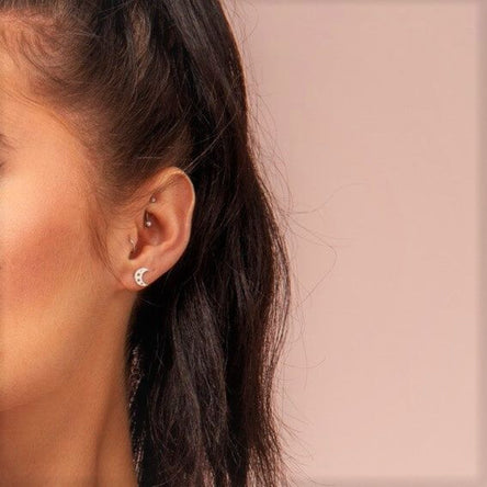 ChloBo Starry Moon Stud Earrings