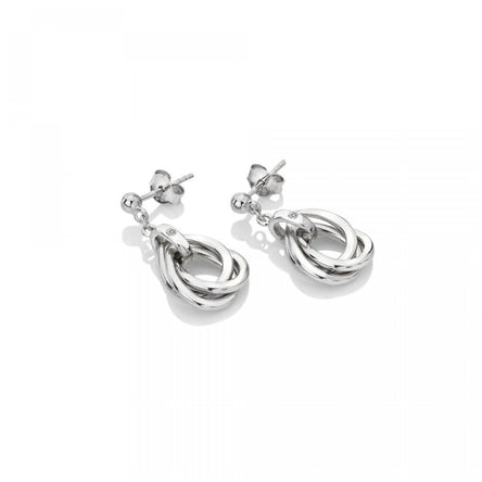 Hot Diamonds Trio Teardrop Silver Earrings