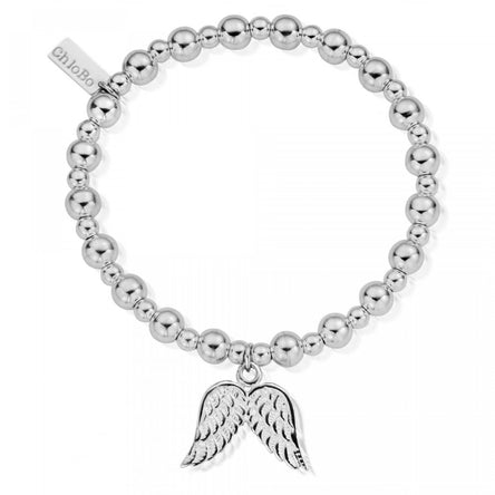 ChloBo Mini Small Ball Double Angel Wing Bracelet