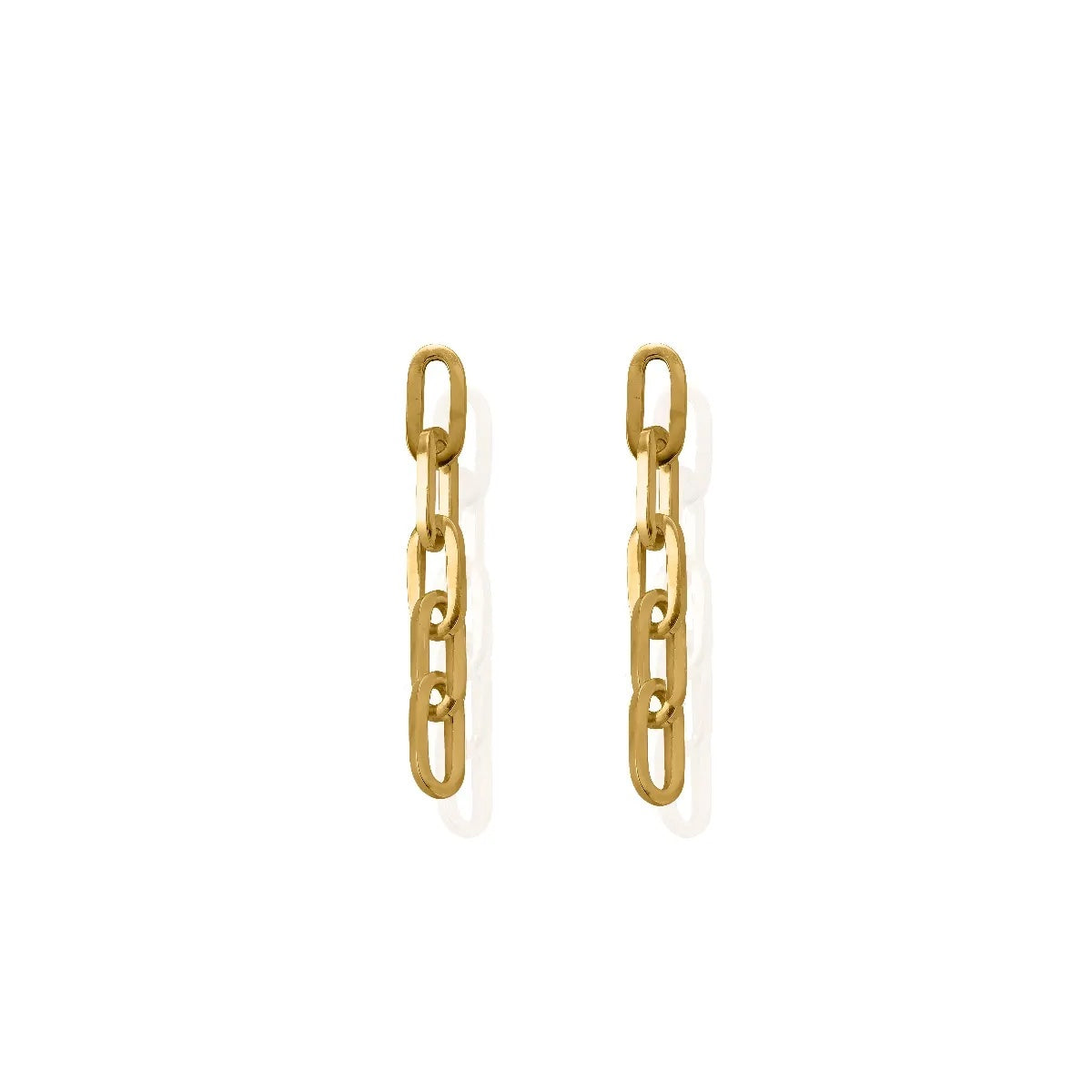 ChloBo Couture Gold Mini Five Link Earrings