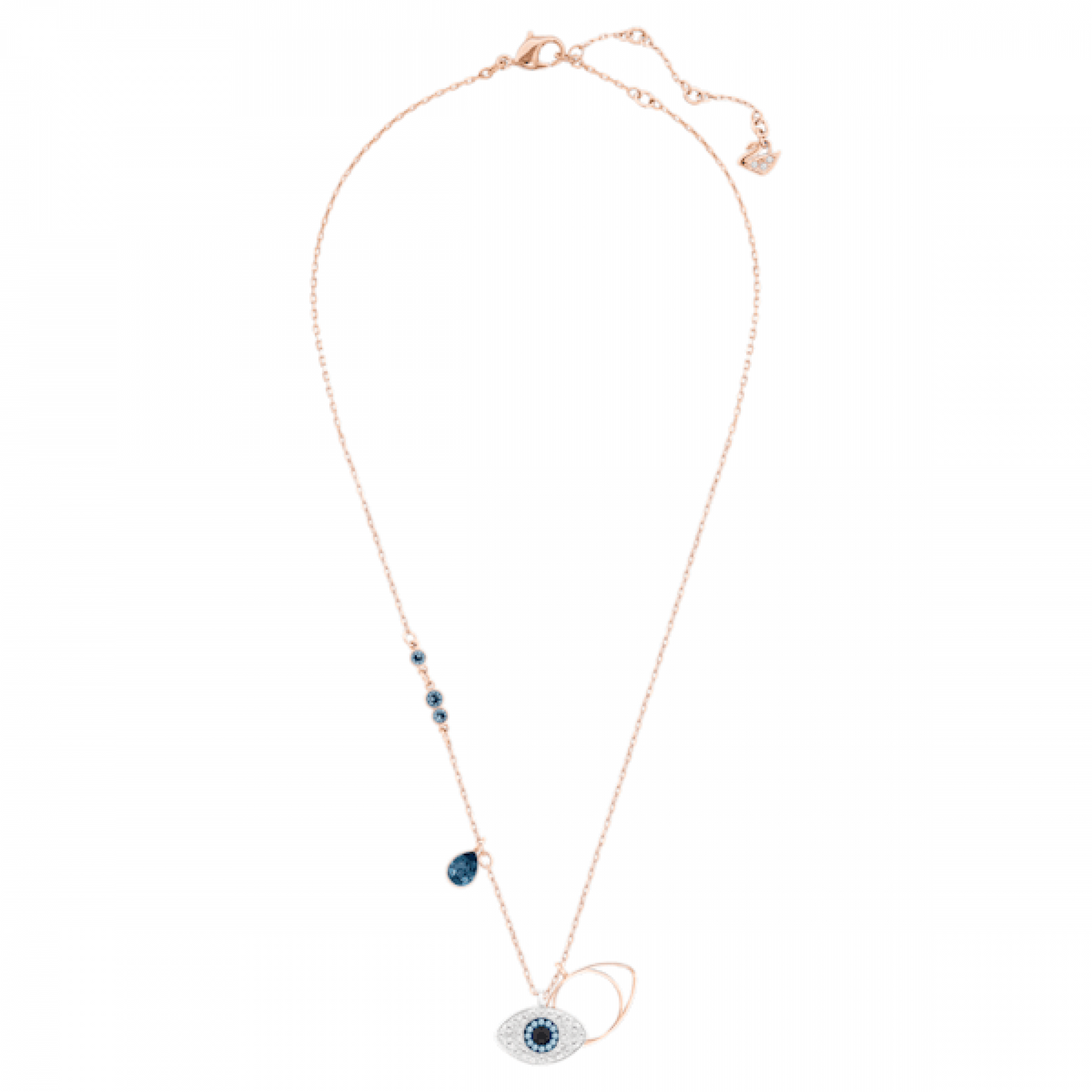 Swarovski evil 2025 eye necklace silver