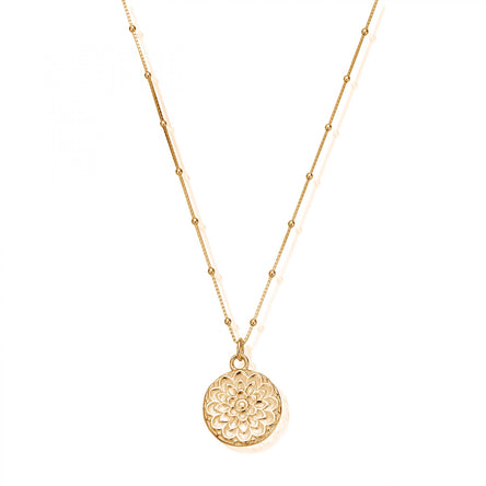 ChloBo Gold Bobble Chain Moonflower Necklace
