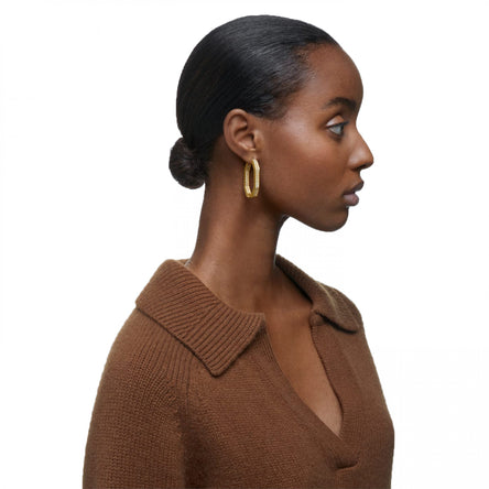 White gold plated hoop earrings deals