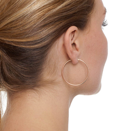 The Hoop Station La Chica Latina Rose Gold Hoops - 39mm