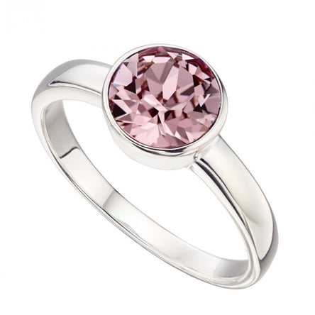 June Crystal Birthstone Ring