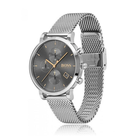Boss Men's Integrity Grey-dial chronograph watch